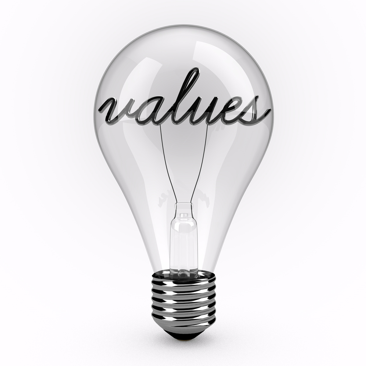 Values lightbulb